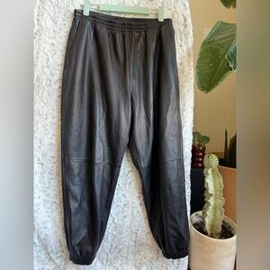 PARKER NY Genuine Leather Joggers